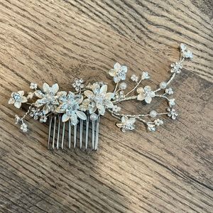 Crystal beaded hair clip